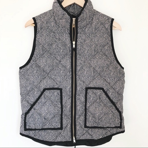 NWT Jcrew Herringbone Vest - Picture 2 of 5
